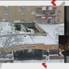 La nieve hunde el techo de la Comandancia de la Guardia Civil de Tres Cantos