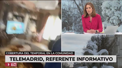 Los madrileños, informados de la nevada en Madrid a través de Telemadrid