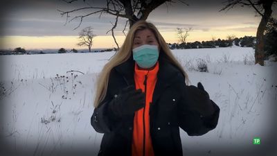 ‘Mi Cámara y yo’ graba de urgencia ‘La nevada del siglo’, con todo su equipo atrapado por ‘Filomena’