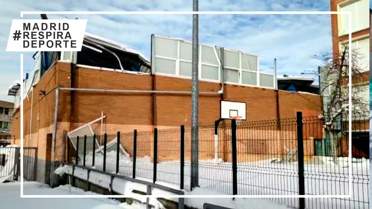 El temporal  hunde la cancha de la cantera del Estudiantes conocida como 'La Nevera'