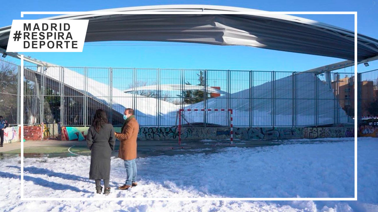 Caen las cubiertas de 16 instalaciones deportivas de Madrid y 60 tienen riesgo