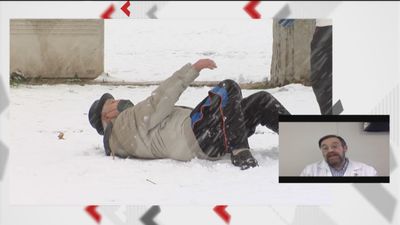 Se triplican las urgencias en Madrid por las fracturas en caídas por el hielo: 155 en el Clínico