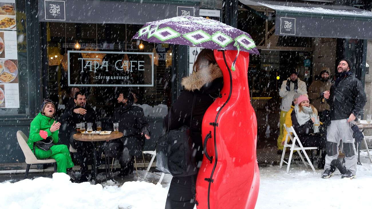 La hostelería madrileña cifra en 70 millones de euros las pérdidas del fin de semana de temporal