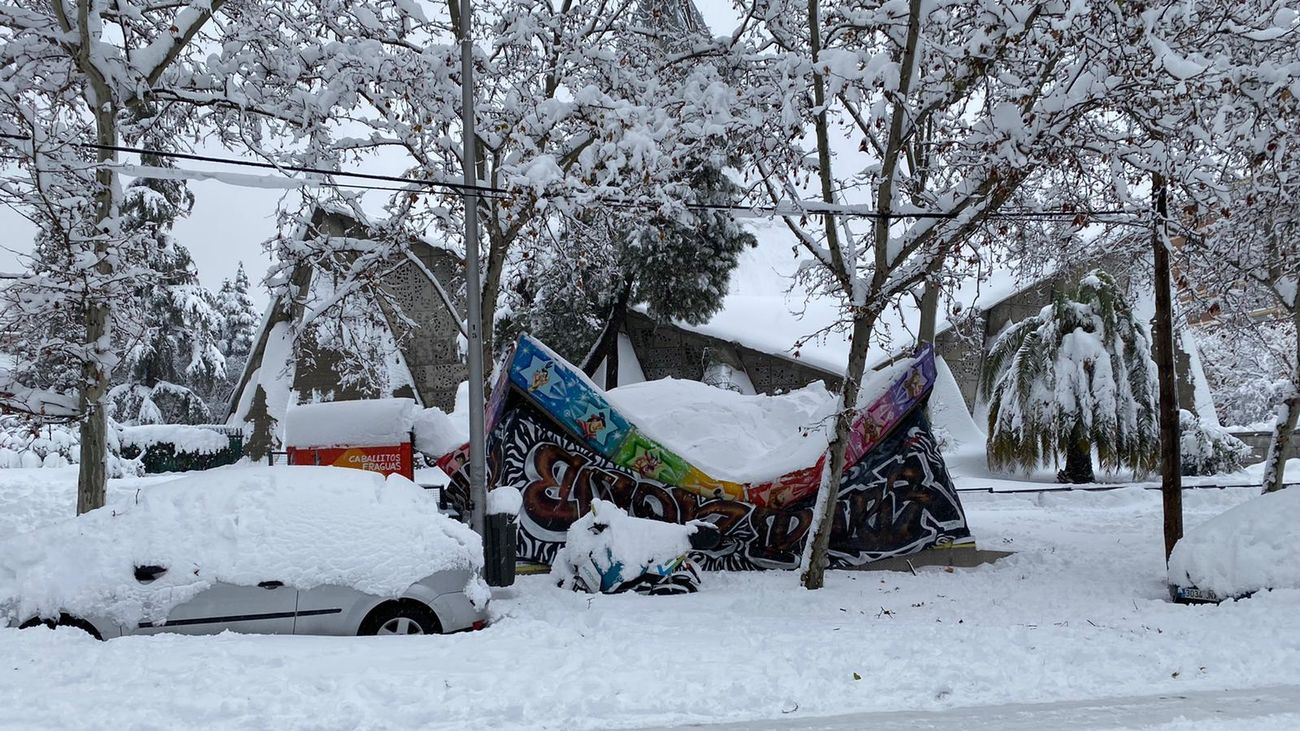 Susana, una feriante madrileña: “Solo he podido ver los destrozos en la atracción por fotos”