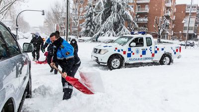 Alcobendas inicia su cierre perimetral con una reducción de la movilidad por la nevada