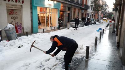 Las calles limpias de nieve y hielo en la capital suponen el 17% del callejero