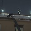Se desploma parte de la azotea de una vivienda en Francisco Silvela por la nieve acumulada