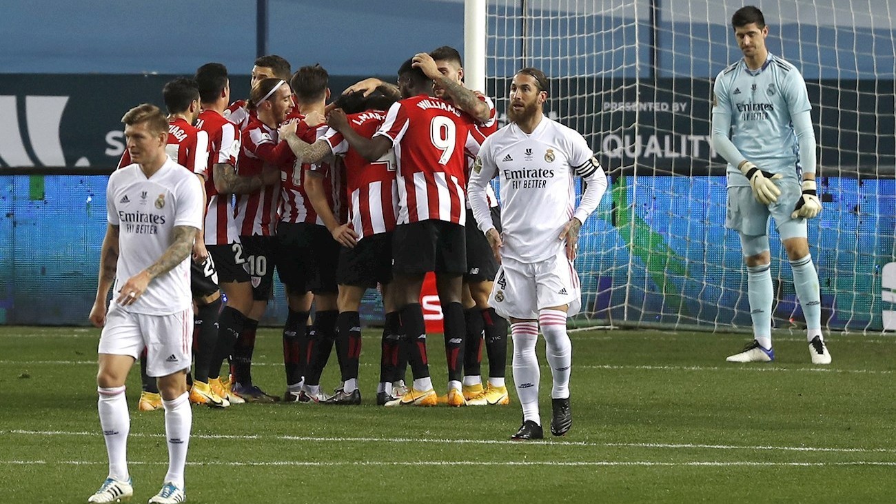 1-2. Real Madrid hinca la rodilla ante el Athletic y se queda sin final