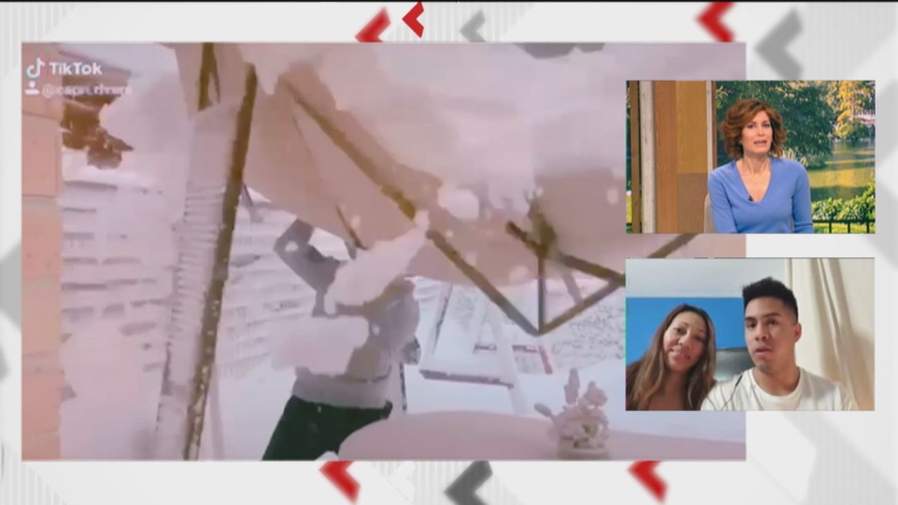 Un ejemplo en Parla del cuidado que hay que tener en casa al quitar la nieve o el hielo