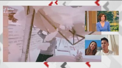 Un ejemplo en Parla del cuidado que hay que tener en casa al quitar la nieve o el hielo