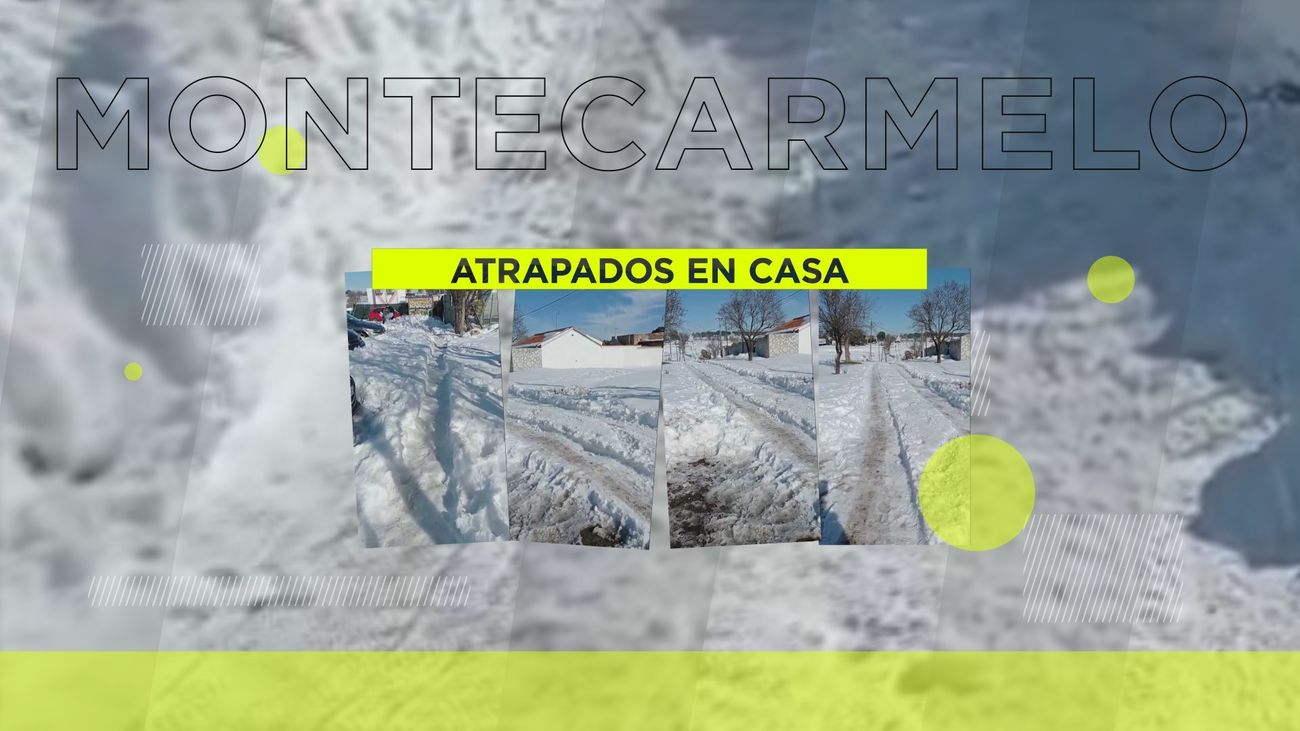 Sin agua e incomunicados en Montecarmelo tras la gran nevada