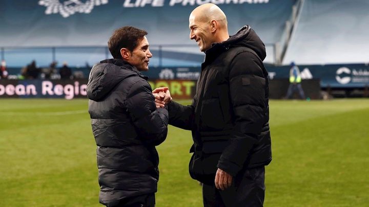 Marcelino y Zidane / EFE