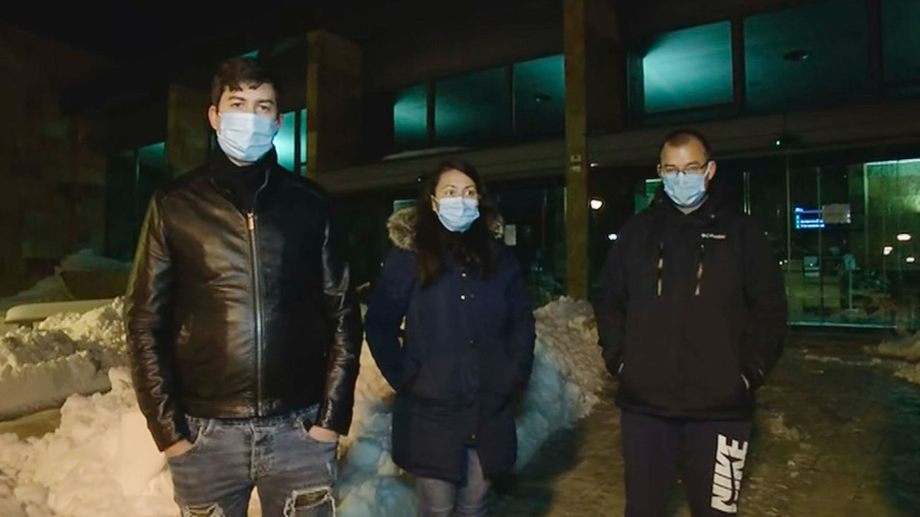 Atrapados en un tanatorio por el temporal