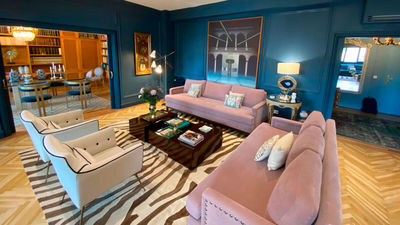 La casa de las paredes azules