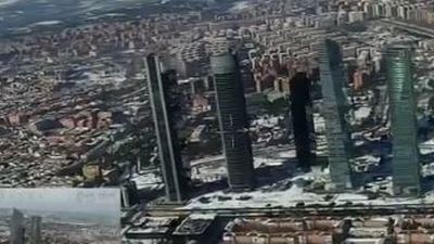 Bomberos de la Comunidad valoran en helicóptero los efectos de Filomena