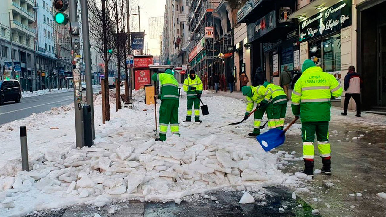 Limpieza de calles en Madrid