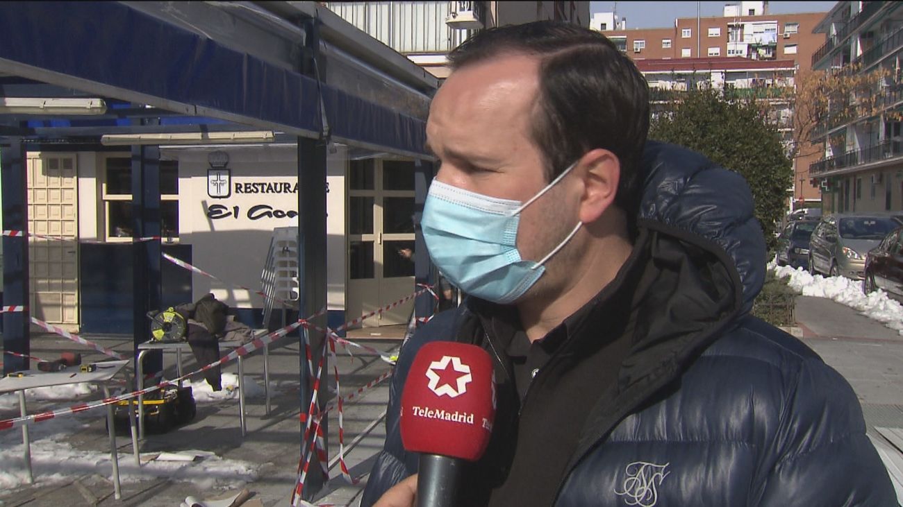 Temor en la hostelería madrileña a que los seguros no cubran lo daños ocasionados por las nevadas