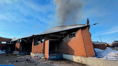 Incendio en una nave industrial de Cubas de la Sagra sin heridos ni intoxicados