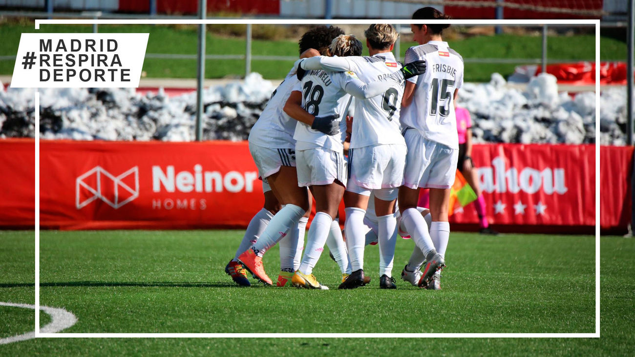 Madrid CFF celebra la victoria ante el Santa Teresa