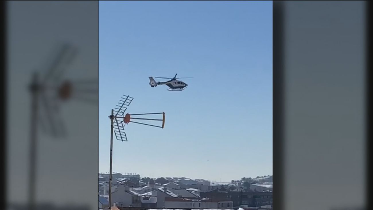 Un helicóptero sobrevuela Arganda en busca de un preso fugado