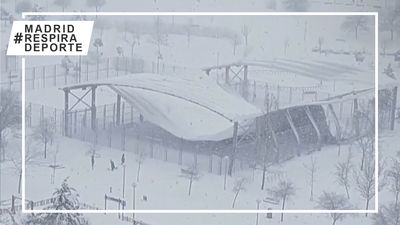 Los centros deportivos madrileños, devastados por la nieve