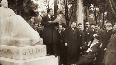 Un viaje al pasado, hace 102 años, con Galdós, el Retiro, sus árboles y las pandemias