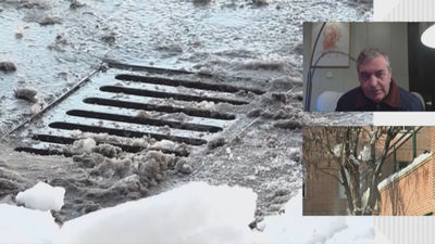 Los arquitectos advierten que “no hay que echar la nieve ni el hielo dentro de las alcantarillas"