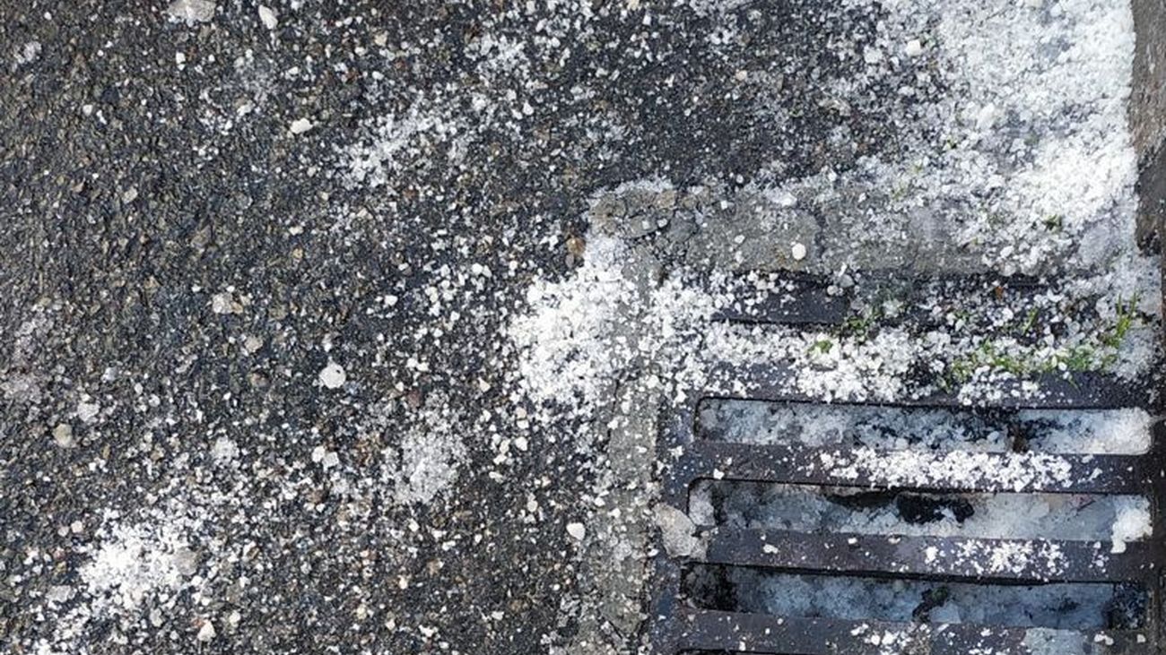 Una de las alcantarillas de las calles de Leganés