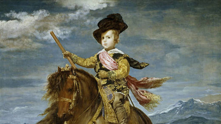 El príncipe Baltasar Carlos, a caballo / Cuadro de Velázquez