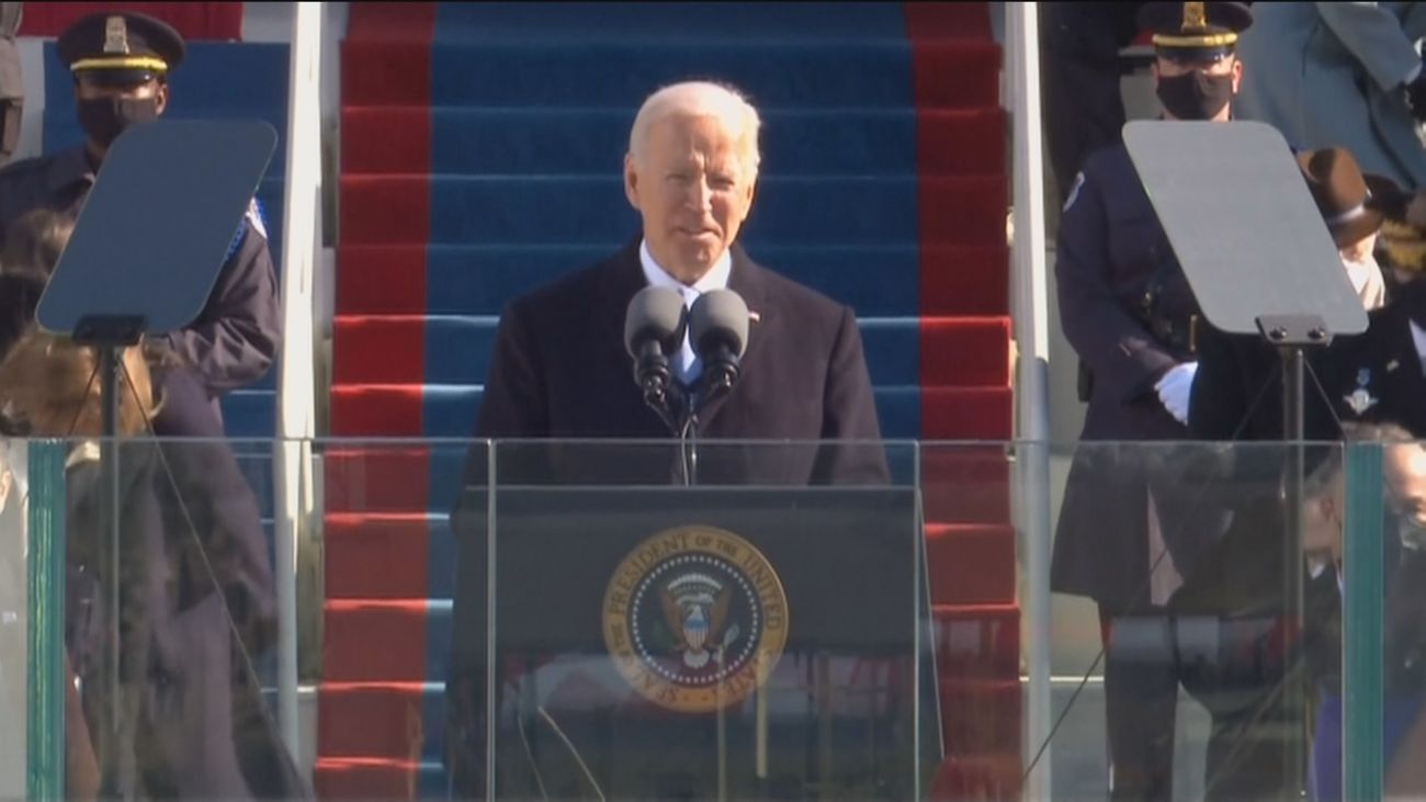 Joe Biden toma posesión con un llamamiento a la unidad: "La democracia ha prevalecido"