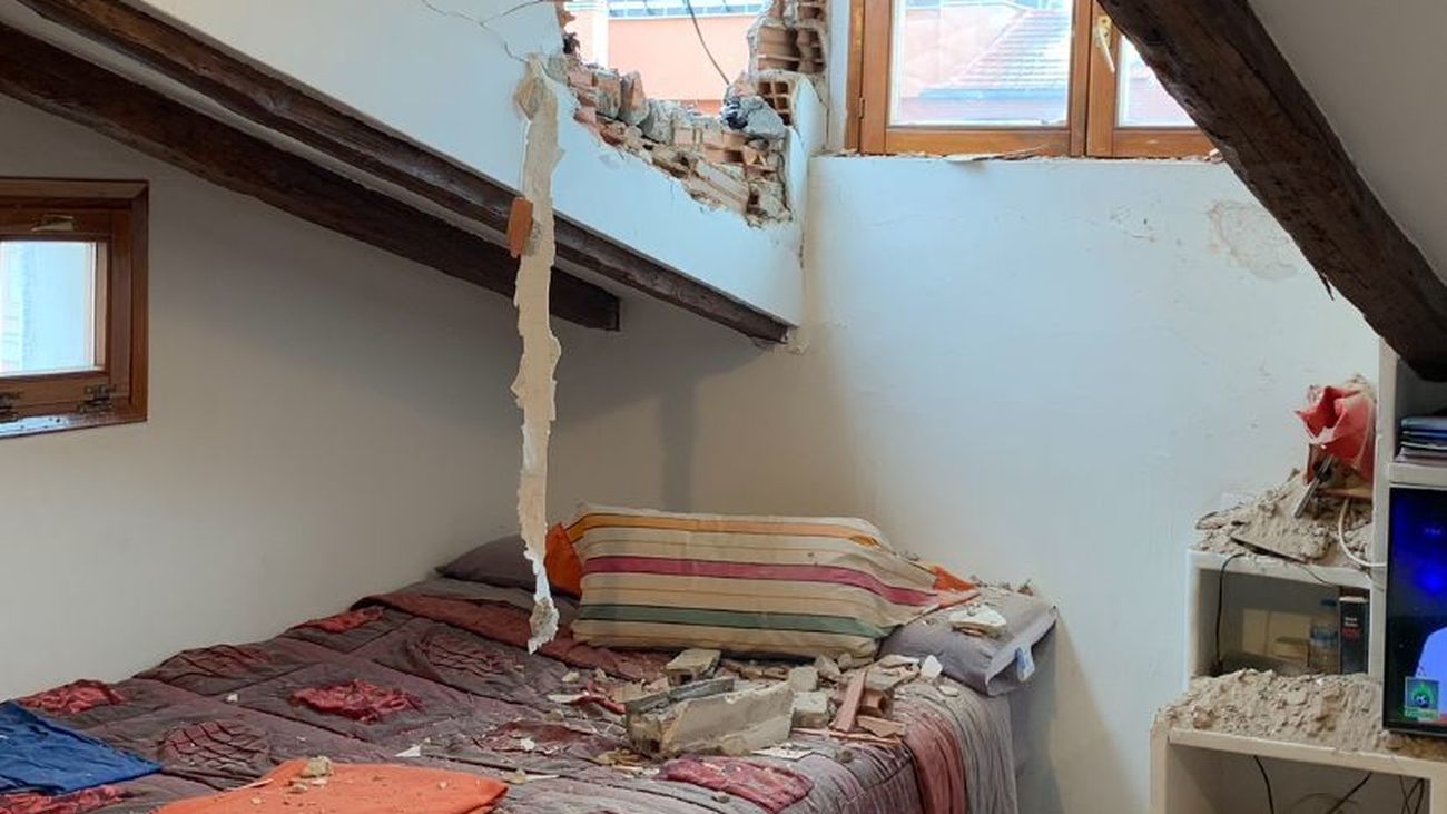 César Galdón, vecino de la calle Toledo, salva su vida por muy poco