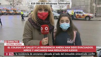 Lucía, de 11 años: "Estábamos en clase y hemos escuchado como una bomba"