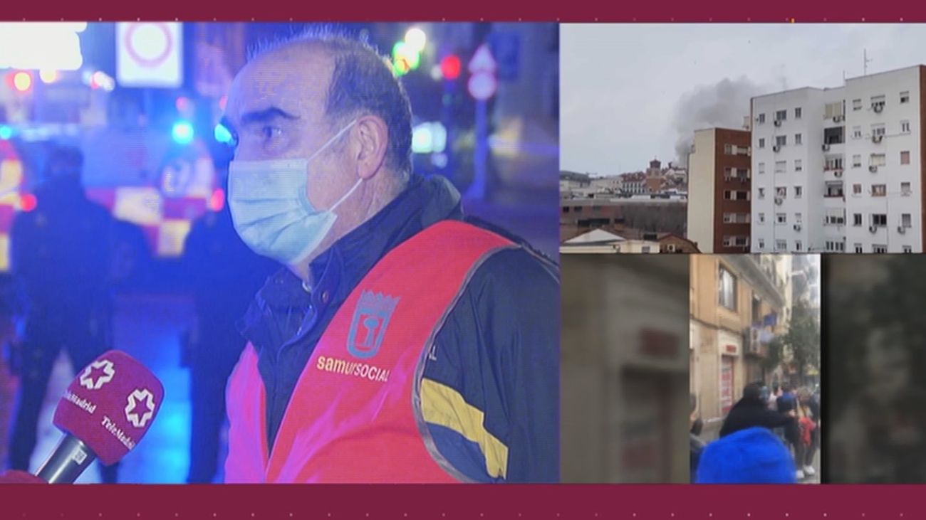 El Samur Social ofrece alojamiento a las familias de los edificios desalojados