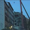 Los operarios derrumbarán las dos plantas superiores del edificio siniestrado en la explosión de la calle Toledo