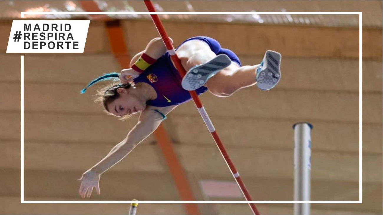 Andrea San José bate el récord de Madrid de pértiga