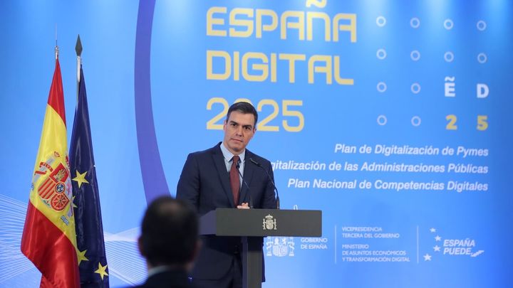 Sánchez anuncia 11.000 millones de euros para la “transformación digital” de España