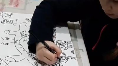 Brenda, una ilustradora madrileña de 9 años