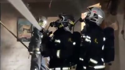 Incendio de una vivienda en Griñón con dos personas mayores afectadas