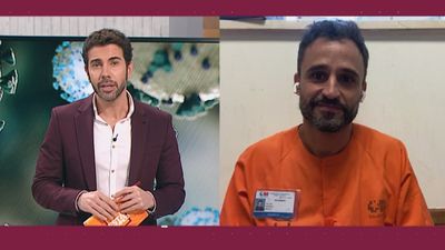 Víctor Aparicio, enfermero: "No nos aseguran que podamos ponernos la segunda dosis"