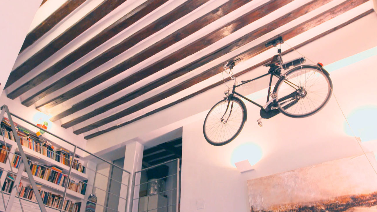 La casa de la bici en el techo en donde vivió Ventura Rodríguez