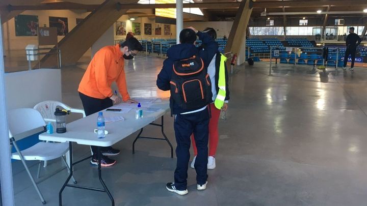 Control de temperatura a un atleta / Telemadrid