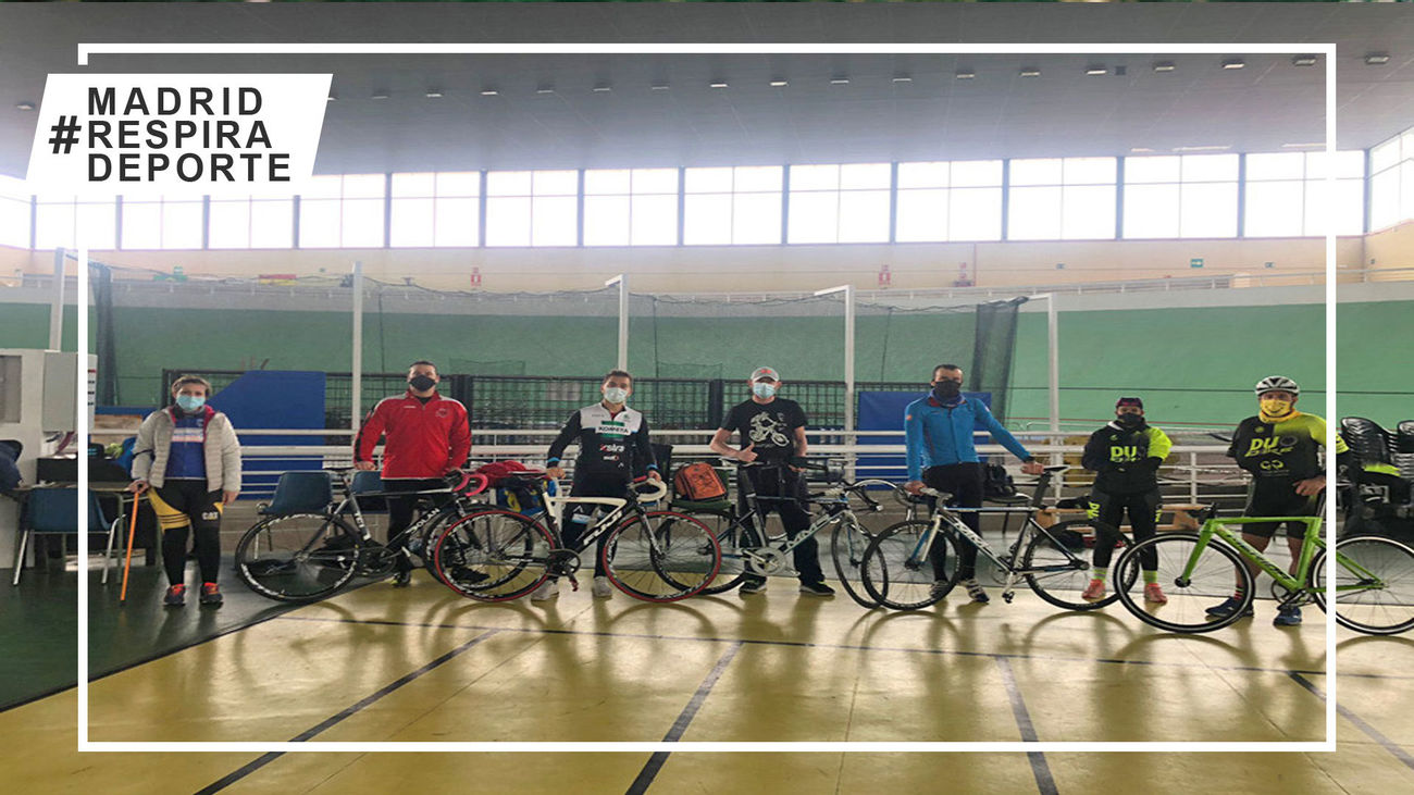 La Selección Madrileña de Ciclismo Adaptado prepara los Nacionales de pista