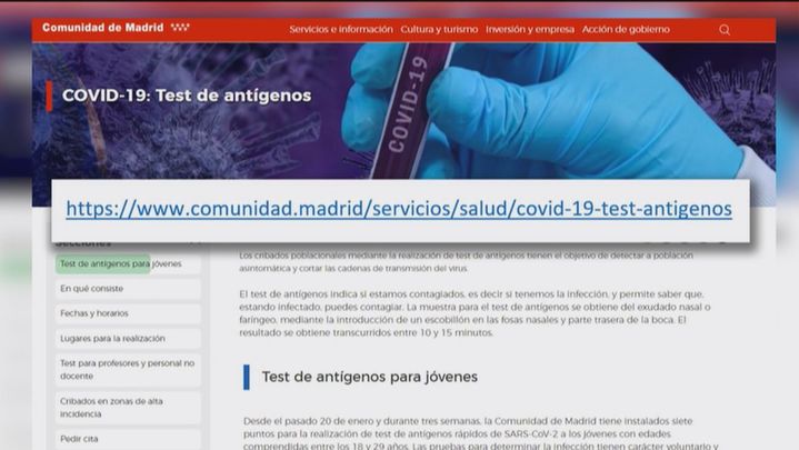 Enlace de la Comunidad para los tes a jóvenes / TELEMADRID