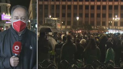 Agreden al cámara de Telemadrid en la manifestación en defensa del rapero Hasel