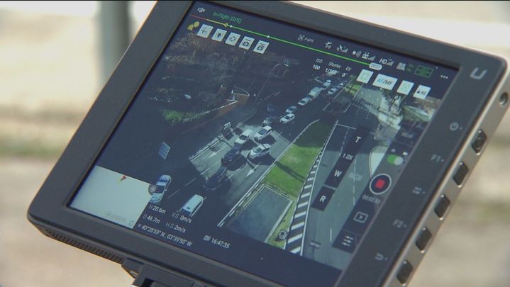 Pantalla de un dron / Telemadrid