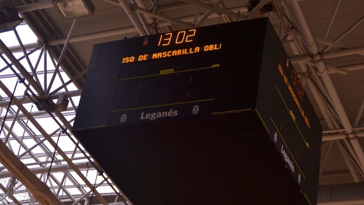 Nuevo marcador electrónico en el Pabellón Europa / AYTO LEGANÉS