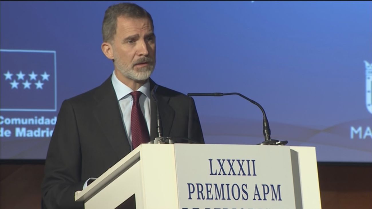 Felipe VI: "El periodismo es hoy y siempre necesario"