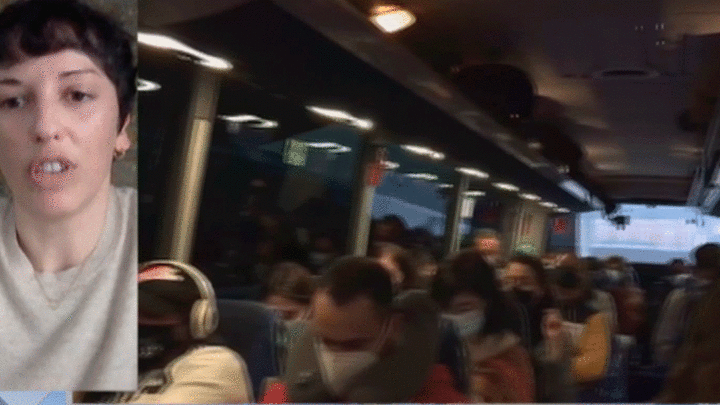Los viajeros de autobuses que unen Madrid y el norte de España se quejan de "aglomeraciones y falta de desinfección"
