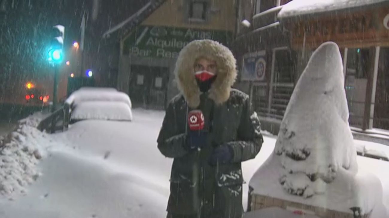 Noche de nevadas en la sierra