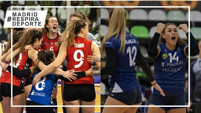 Voleibol Alcobendas vence al Cartagena, Voleibol Madrid pierde con el Haro Rioja